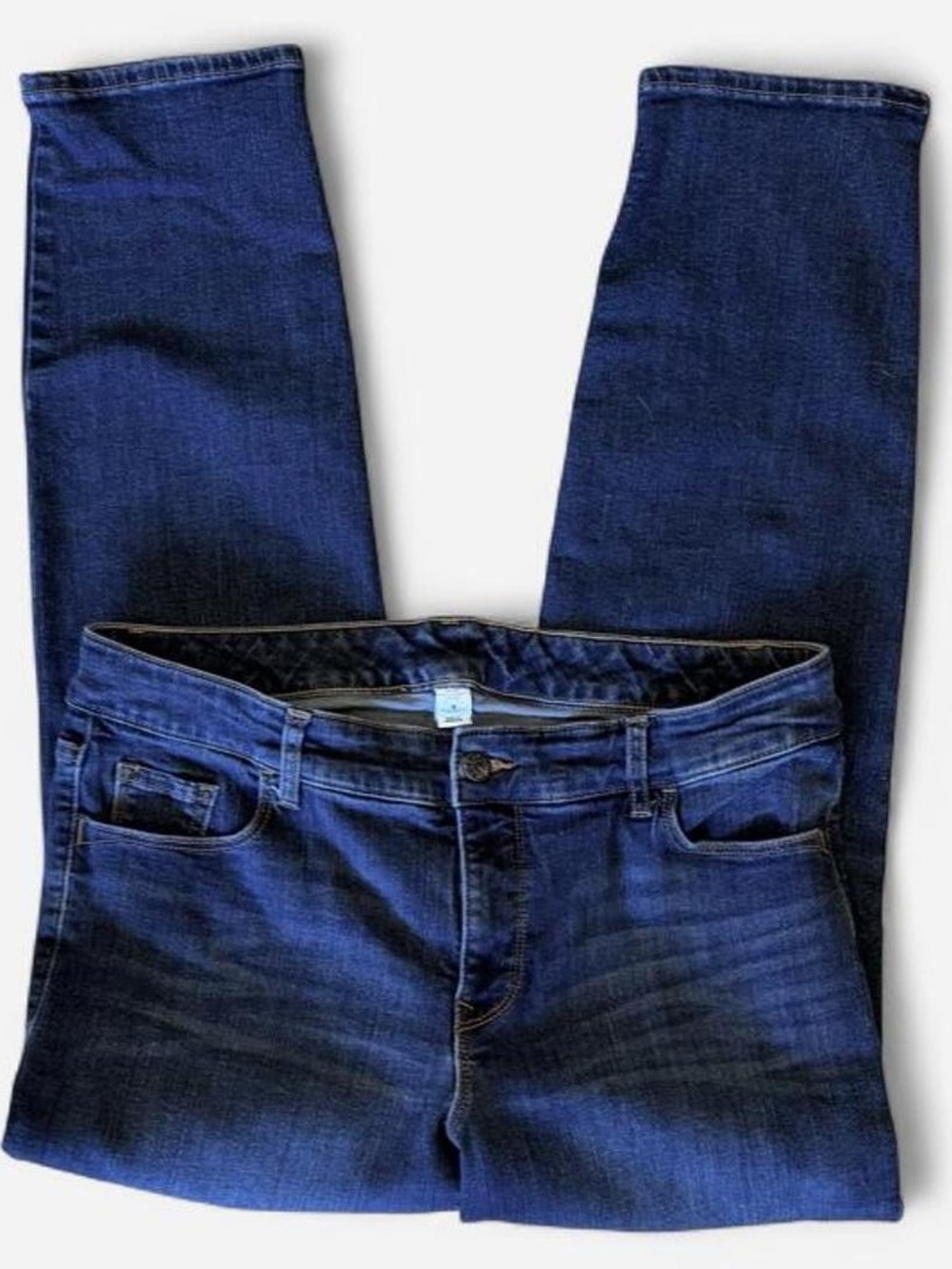 Old Navy Tummy Trimmer Dark Wash Skinny Jeans | Women’s 16 Short